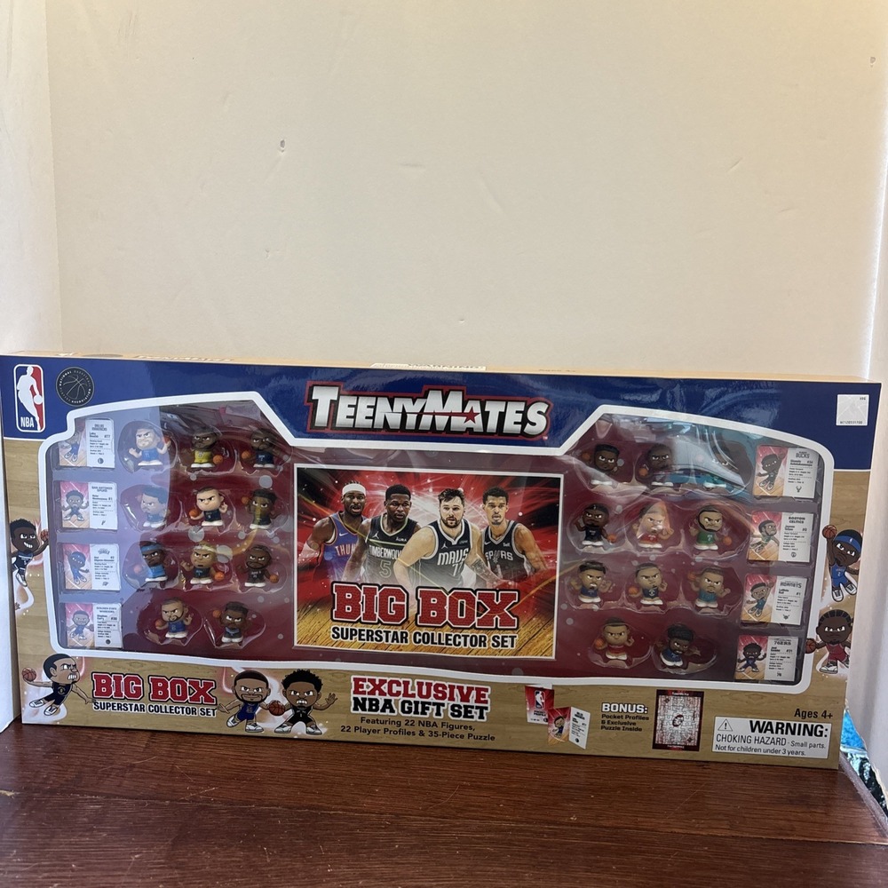 NBA TeenyMates‎ 2024 Basketball BIG BOX Collector Gift Set New In Box Sealed
